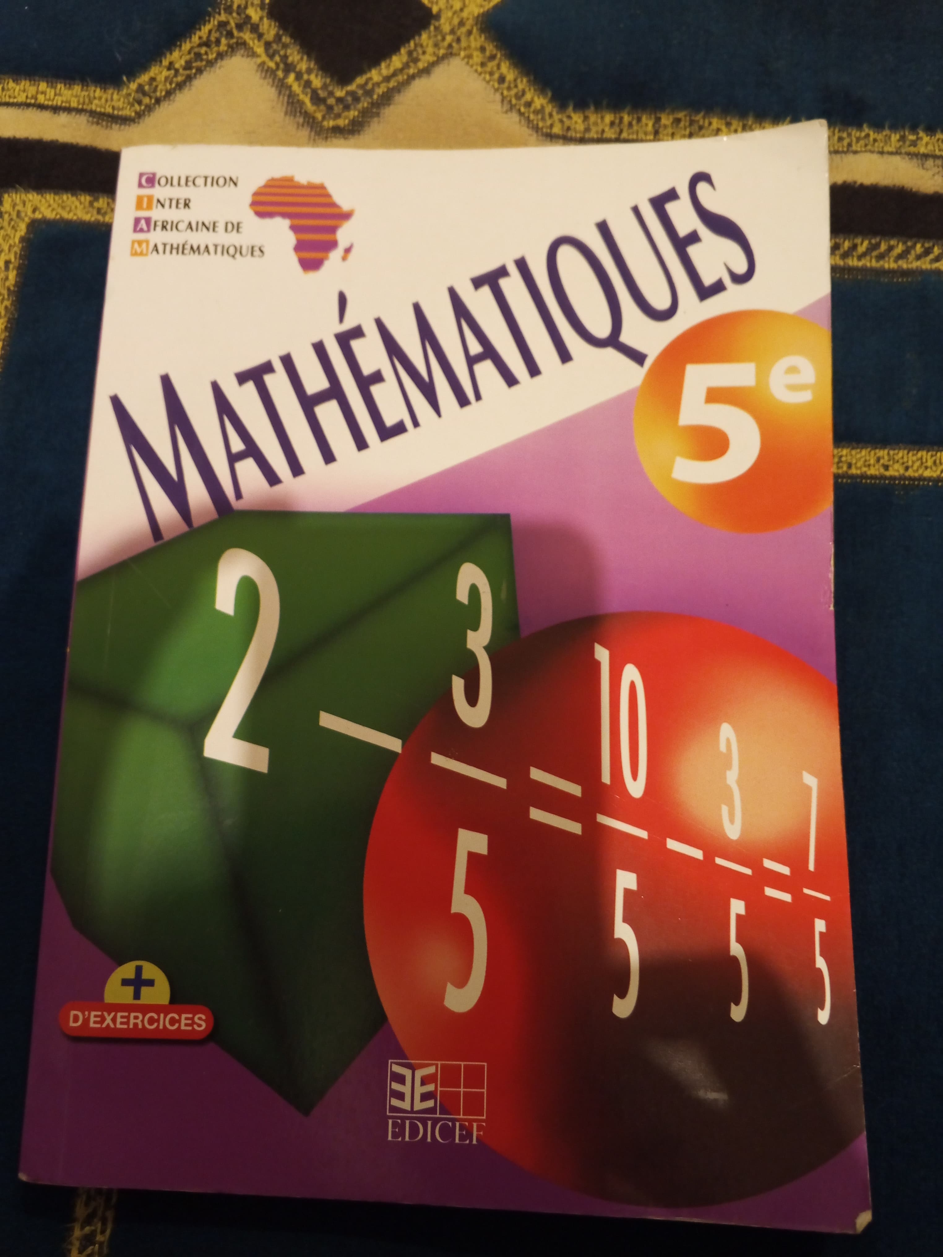Livre Maths classe de 5e