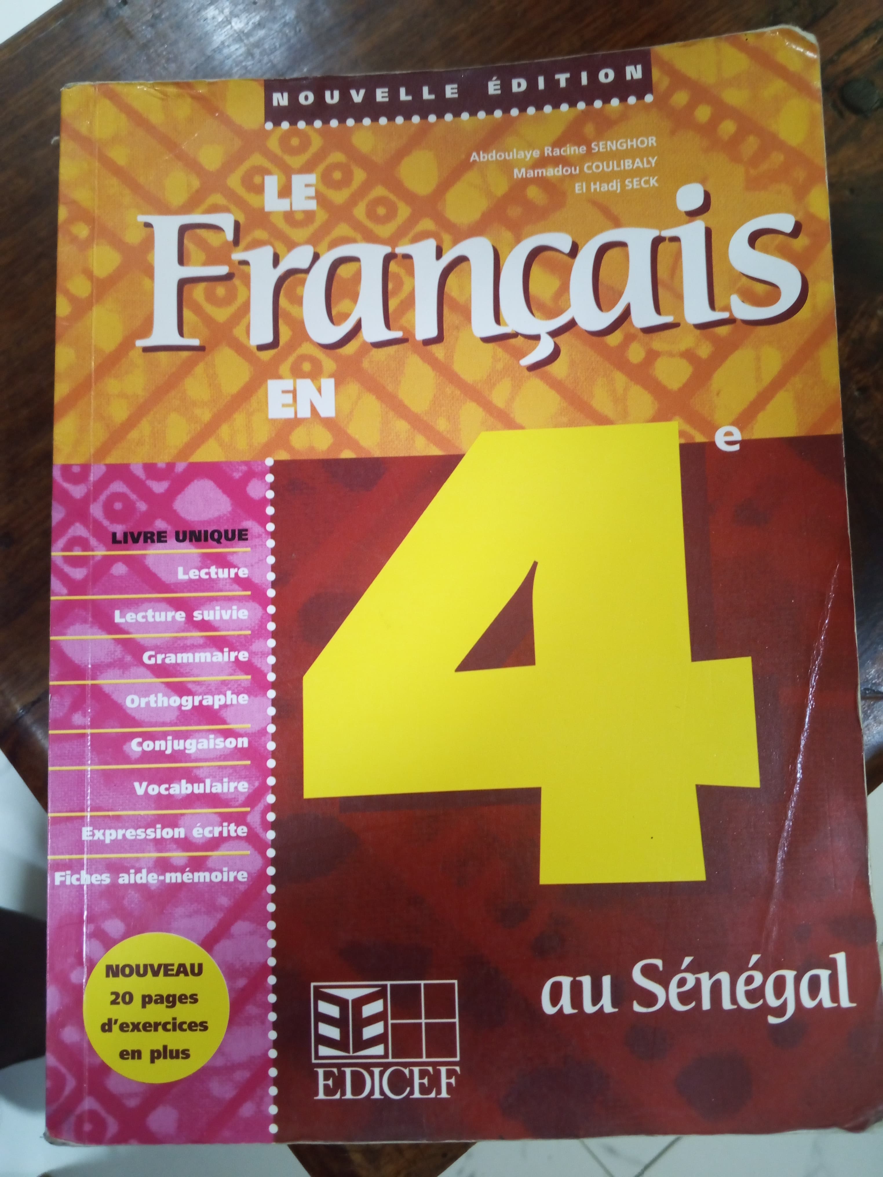 Livre français 4e