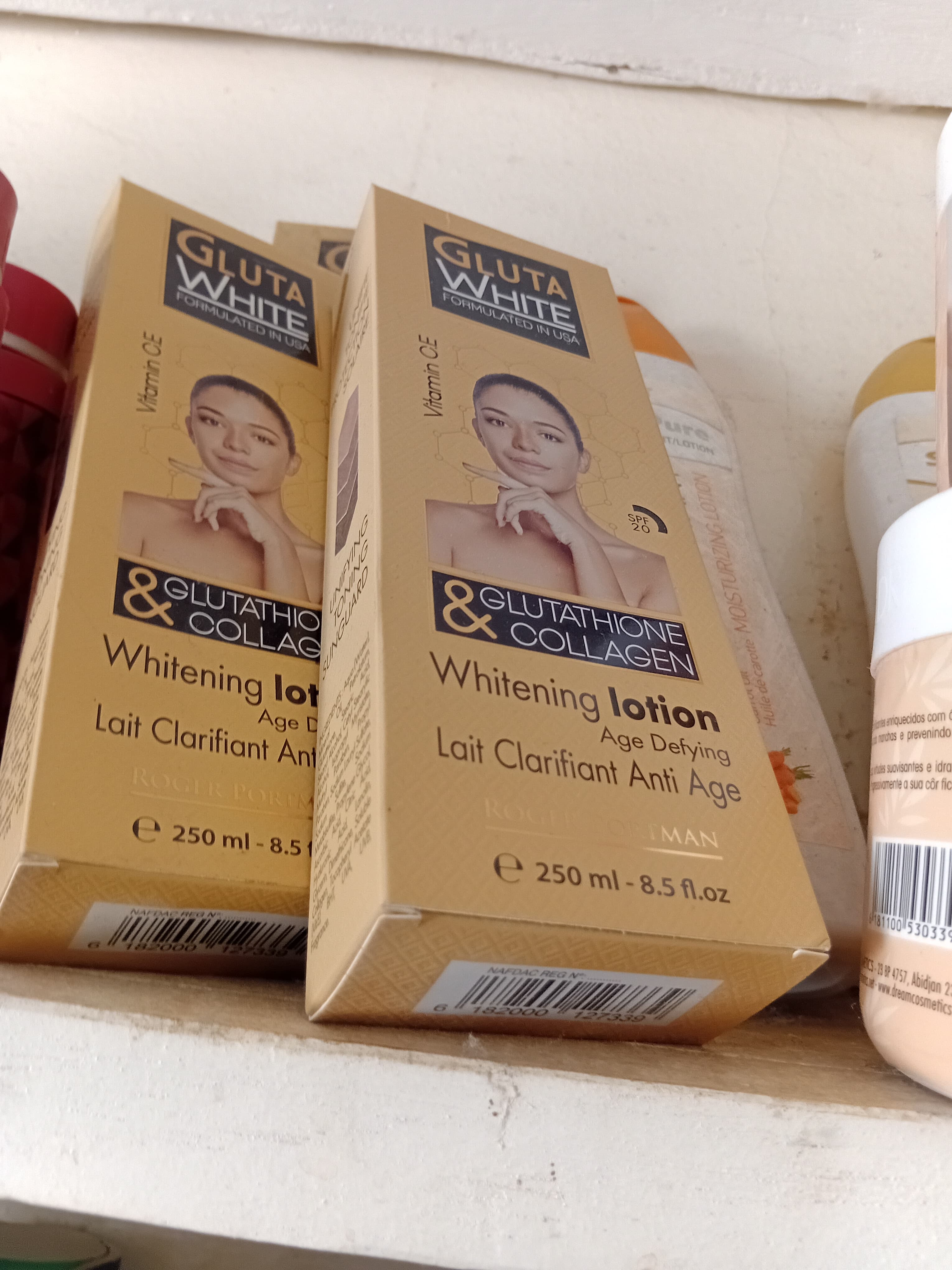 Lait de corps gluta White